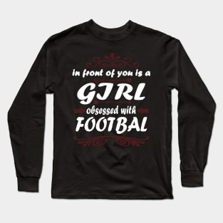 Football girl gift women tackle women Long Sleeve T-Shirt